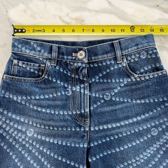 CHANEL 25P CC PEARL DARK BLUE JEANS SIZE FR 36 / US 4 NWTS! - Picture 8 of 17
